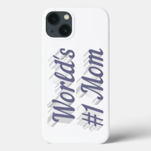 Mom grey text iPhone case