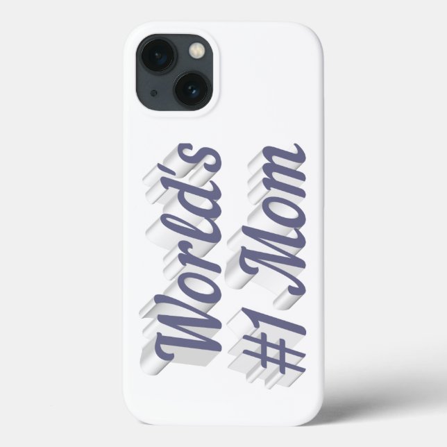 Mom grey text  iPhone case (Back)