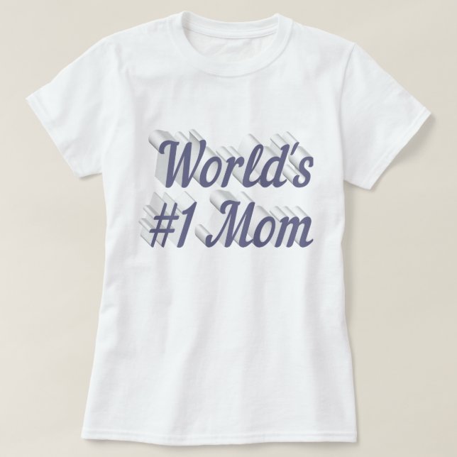 Mom grey text T-Shirt (Design Front)