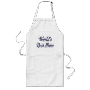 Mom Grey typography Mothers Day Long Apron
