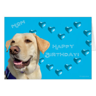 Mom Happy Birthday Labrador Dog Hearts,Cute