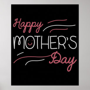 Mom - Happy Mother's day Poster