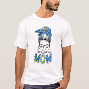 Mom Headband Glasses Down Syndrome Awareness T-Shirt