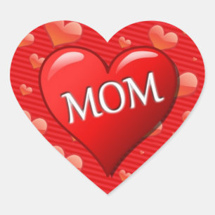 Mom Heart Sticker