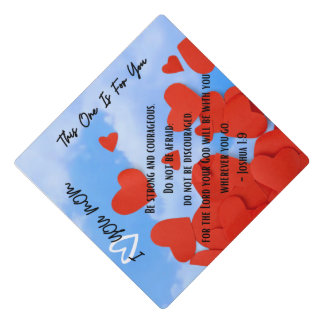 MOM HEARTS JOSHUA 1:19 Tassel Topper