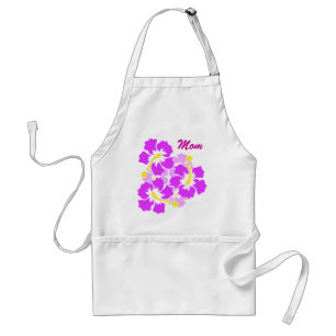 Mom Hibiscus Flower Apron