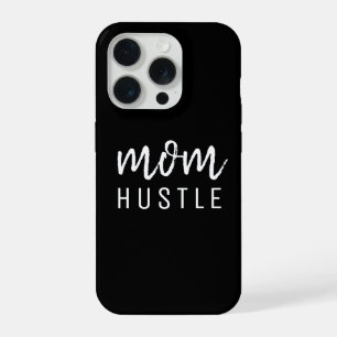 Mom Hustle   Modern Script Black Mother's Day iPhone 15 Pro Case