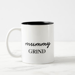 Mom Hustle Modern Stylish Mother’s Day Two-Tone Coffee Mug