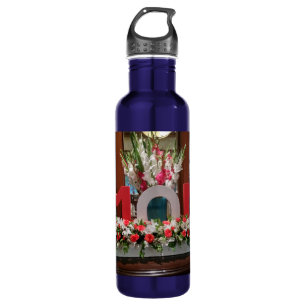 "Mom, I Love You" – A Heartfelt Floral Tribute 710 Ml Water Bottle
