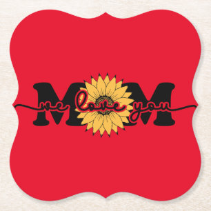 Mom I Love You Mother's Day-43250 Paper Coaster