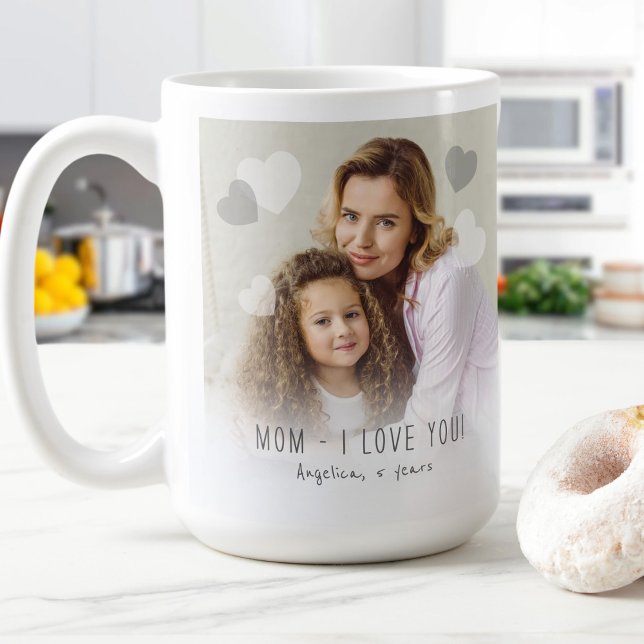 Mom I love you Photo Hearts  Coffee Mug (Creator Uploaded)