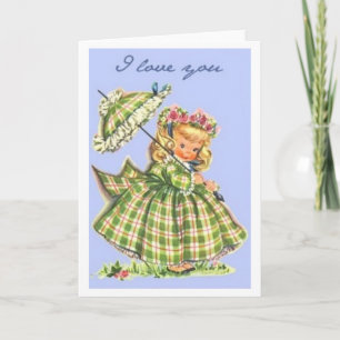 Mom, I Love You! Vintage Mother's Day Card