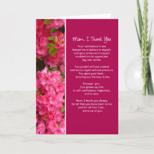 Mom, I Thank You... Thank You Card