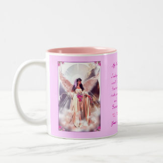Mom in Heaven Two-Tone Coffee Mug