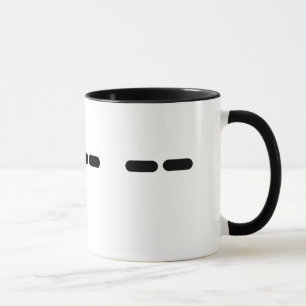 MOM in Morse Code Mug
