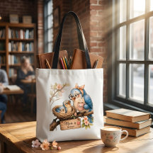 Mom Is Home Bird Tote Bag Cute Gift