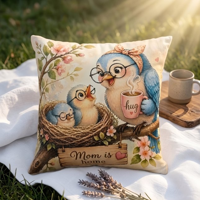 Mom Is Home Throw Pillow   (Creator Uploaded)