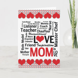 Mom is Love - Mother's Day for Multitalented Mom Card