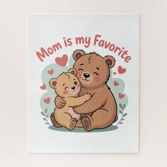 Mom Is My Favorite Jigsaw Puzzle (Vertical)