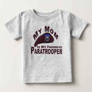 Mom is My Favourite 82nd Airborne Paratrooper Baby T-Shirt