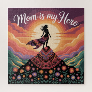 Mom Is My Hero Jigsaw Puzzle