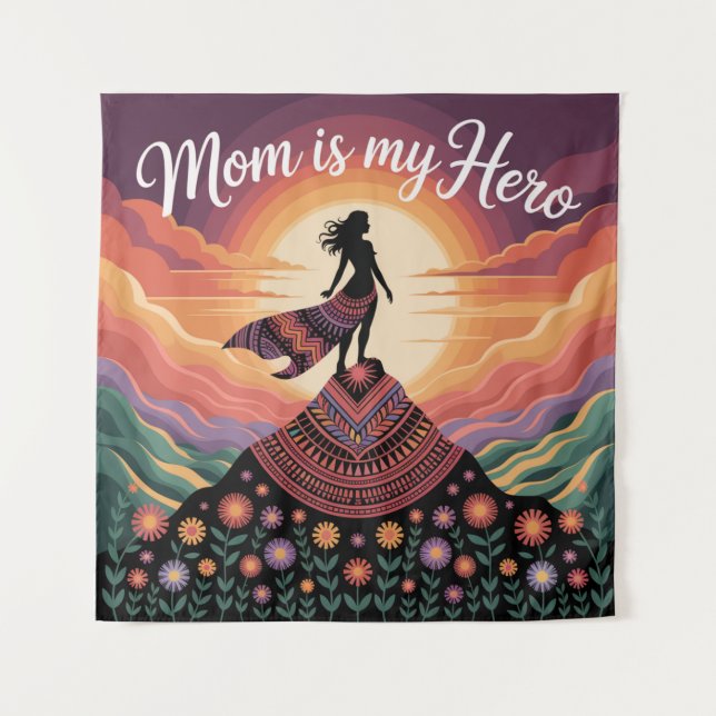 Mom Is My Hero Tapestry (Front)