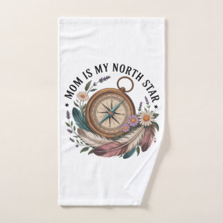 Mom Is My North Star Hand Towel
