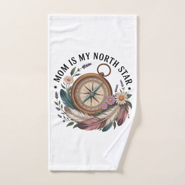 Mom Is My North Star Hand Towel (Hand Towel)