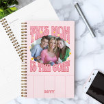 Mom is the Goat Photo Pink Red Retro Planner<br><div class="desc">Photo gift for mom from her children or child to let her know she's the Greatest Of All Time! Fun retro design with trendy freeform typography, love hearts and vintage colour palette. Use the personalization template to add your photo and adjust to perfection and then, feel free to change the...</div>