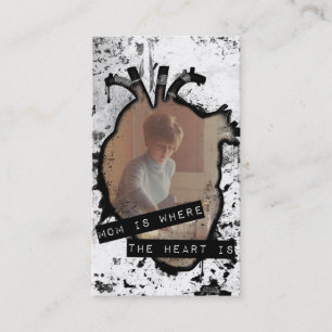 mom is where the heart is calling card