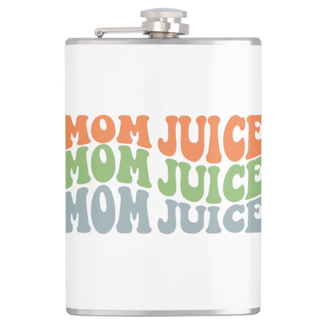 mom juice design hip flask (Front)