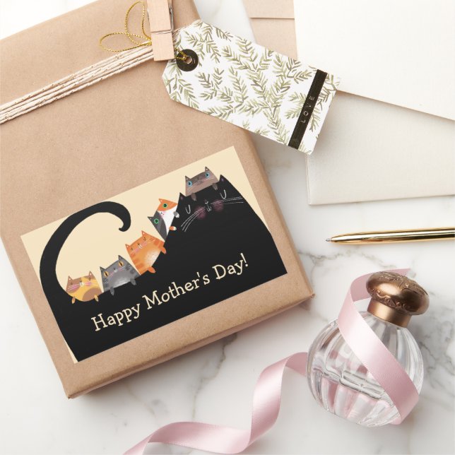 Mom & Kittens Sticker (Gifting)