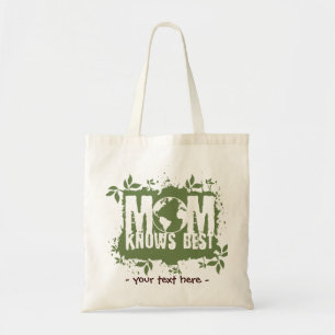 Mom Knows Best Organic Planet Reusable Canvas Bag