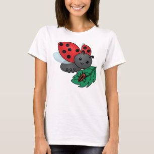 Mom Ladybug with Larvae T-Shirt