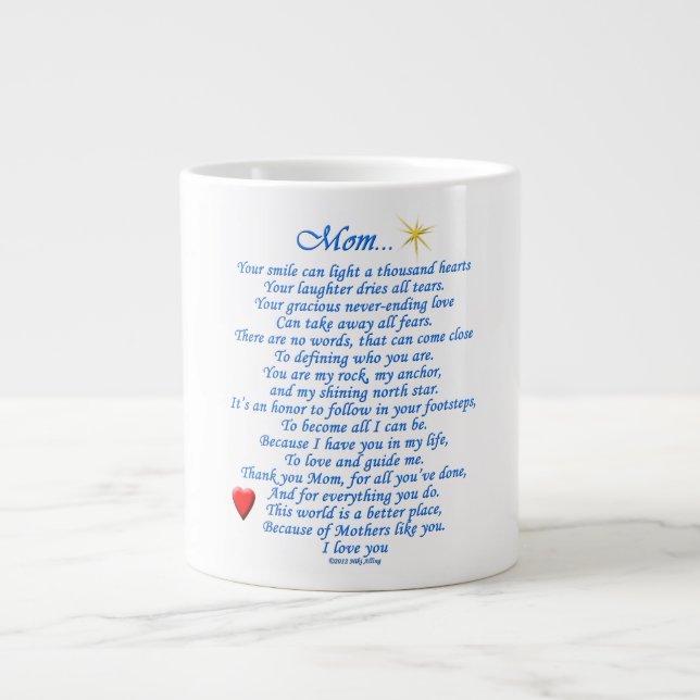 Mom... Large Coffee Mug (Front)