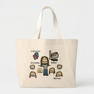 Mom Large Tote Bag