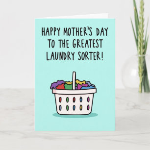 Mom Laundry Hero Day Card