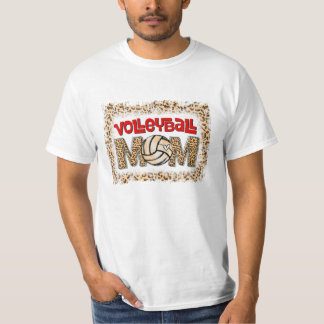 Mom Leopard Funny Sport Ball T-Shirt