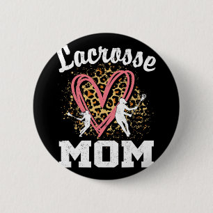 Mom Leopard Heart Matching Mothers Day 2 Inch Round Button