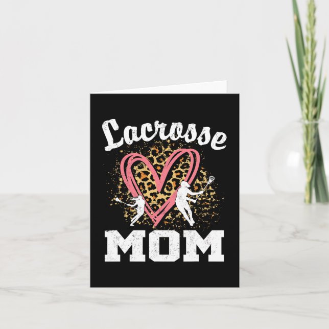 Mom Leopard Heart Matching Mothers Day  Card (Front)