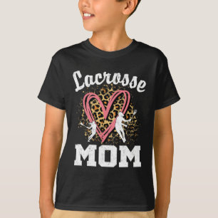 Mom Leopard Heart Matching Mothers Day  T-Shirt