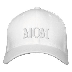 MOM Lettering Hat – Simple Embroidered Style