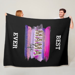 Mom Life Best Ever Customize Fleece Blanket