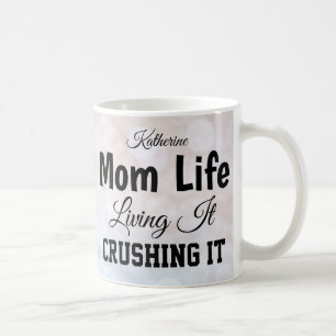 Mom Life Bokeh Personalized Mug
