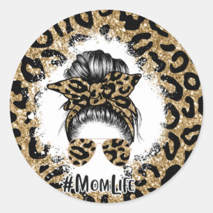 Mom Life Classic Round Sticker