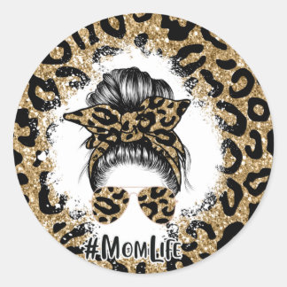 Mom Life Classic Round Sticker