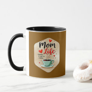 Mom Life Coffee Time – Minimal Design Mug
