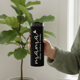 Mom Life   Custom Elegant Script Mom Mother’s Day Thermal Tumbler