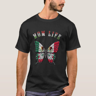 Mom Life Funny Butterfly Mexican Mother s Day Cinc T-Shirt