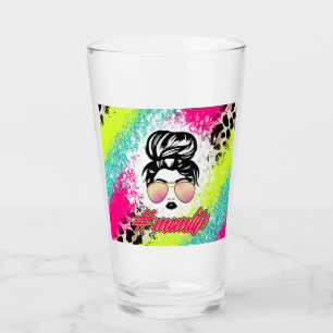 Mom Life Glass